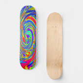 Trippy Tye Dye Mini Skate Board Skateboard (Vorderseite)