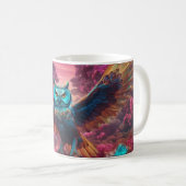 Trippy-Uhu Kaffeetasse (VorderseiteRechts)