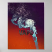 Trippy Vape Cloud Grunge Premium Poster (Vorne)