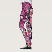 Trippy Vibranding Psychedelic Funky Fraktal Art Leggings (Links)