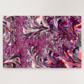 Trippy Vibranding Psychedelic Funky Fraktal Art Puzzle (Horizontal)