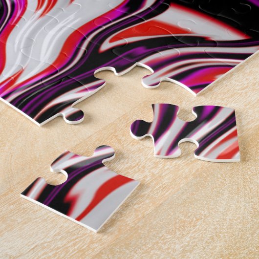 Trippy Vibranding Psychedelic Funky Fraktal Art Puzzle (Seite)