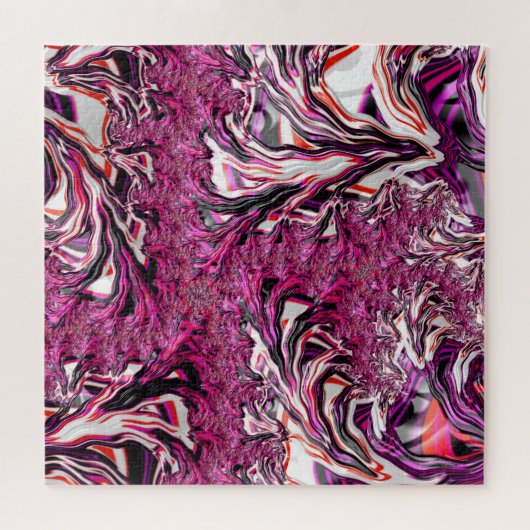Trippy Vibranding Psychedelic Funky Fraktal Art Puzzle (Horizontal)