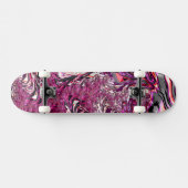 Trippy Vibranding Psychedelic Funky Fraktal Art Skateboard (Horizontal)