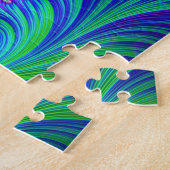 Trippy Vibranff Bold Trippy Rainbow Spiral Fraktal Puzzle (Seite)