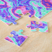 Trippy-Vibranful Abstrakter, maximalistischer Marm Puzzle (Seite)