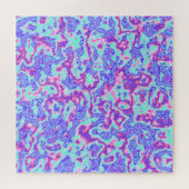 Trippy-Vibranful Abstrakter, maximalistischer Marm Puzzle (Horizontal)