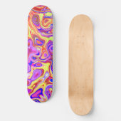 Trippy Vibrant Skateboard (Vorderseite)