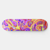 Trippy Vibrant Skateboard (Horizontal)