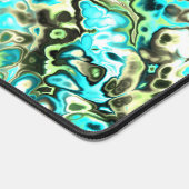 Trippy Vibrany Groovy Boho Hippie Fraktal Marble Schreibtischunterlage (Ecke)