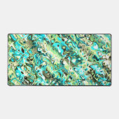 Trippy Vibrany Groovy Boho Hippie Fraktal Marble Schreibtischunterlage (Vorderseite)