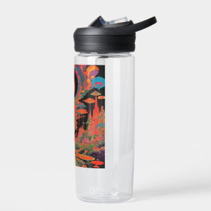 Trippy Vintage 1960er Jahre Psychedelische Retro-K Trinkflasche