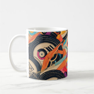 Trippy Vinyl Kaffeetasse