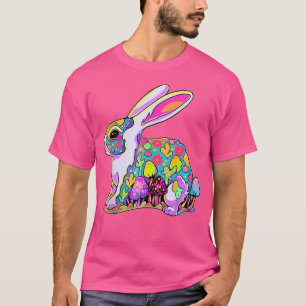 Trippy Wald Rave psychedelisches Kaninchen Edm Tek T-Shirt