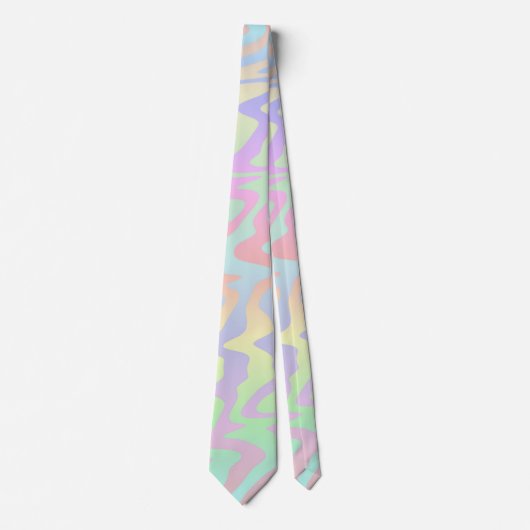 Trippy Waves Krawatte (Vorderseite)