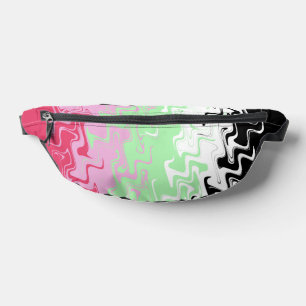 Trippy Wavy Abstract Recipromantische Pride-Flagge Bauchtasche