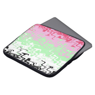 Trippy Wavy Abstract Recipromantische Pride-Flagge Laptopschutzhülle