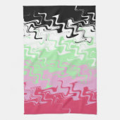 Trippy-Wavy-Abstrakt-Recipromantic-Stolperflagge Geschirrtuch (Vertikal)
