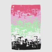 Trippy-Wavy-Abstrakt-Recipromantic-Stolperflagge Golfhandtuch (Vorderseite)