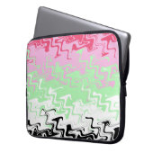 Trippy-Wavy-Abstrakt-Recipromantic-Stolperflagge Laptopschutzhülle (Vorderseite Links)