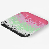 Trippy-Wavy-Abstrakt-Recipromantic-Stolperflagge Pappteller (Gewinkelt)