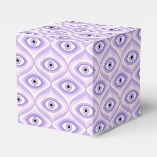 Trippy Weird Eye Pattern - Pastell Lila und rosa Geschenkschachtel (Vorderseite)
