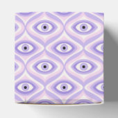 Trippy Weird Eye Pattern - Pastell Lila und rosa Geschenkschachtel (Oben)