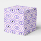 Trippy Weird Eye Pattern - Pastell Lila und rosa Geschenkschachtel (Rückseite)