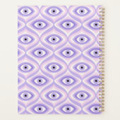 Trippy Weird Eye Pattern - Pastell Lila und rosa Planer (Rückseite)