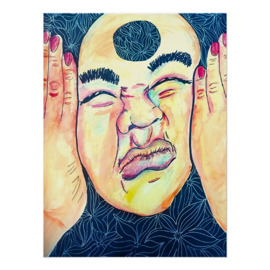 Trippy Whimsical Surreal Art | Stuck Poster (Vorderseite)