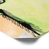 Trippy Whimsical Surreal Poster | Growth (Ecke)