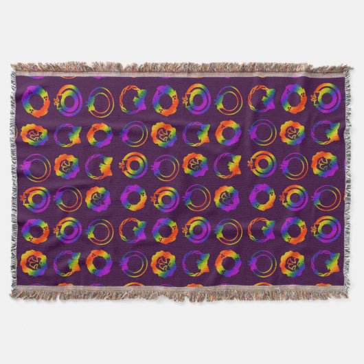 Trippy Wreaths Decke (Vorderseite)