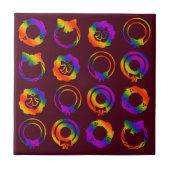 Trippy Wreaths Fliese (Vorderseite)