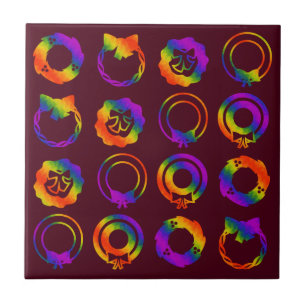 Trippy Wreaths Fliese