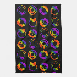 Trippy Wreaths Handtuch