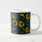 Trippy Wreaths Jumbo-Tasse (Rechts)