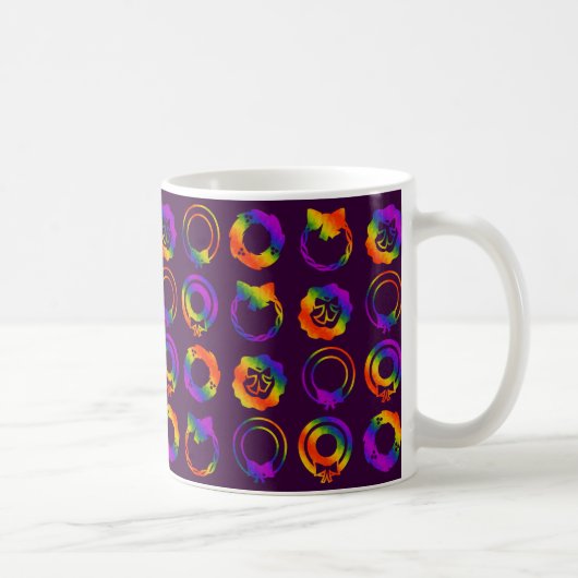 Trippy Wreaths Kaffeetasse (Rechts)