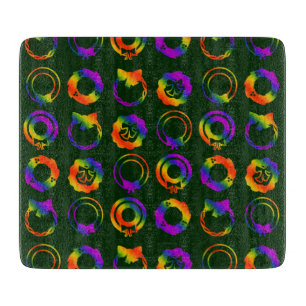 Trippy Wreaths Schneidebrett