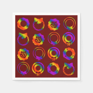 Trippy Wreaths Serviette