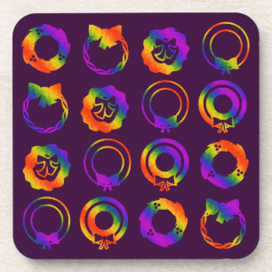 Trippy Wreaths Untersetzer