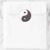 Trippy-Yang-Aufkleber Runder Aufkleber (Tasche)