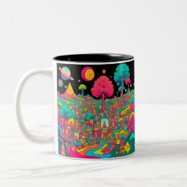 Trippy Zweifarbige Tasse