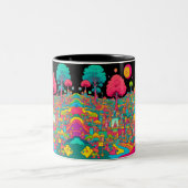 Trippy Zweifarbige Tasse (Mittel)