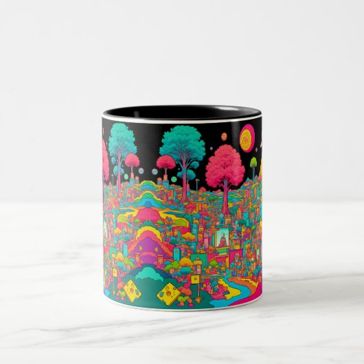 Trippy Zweifarbige Tasse (Mittel)