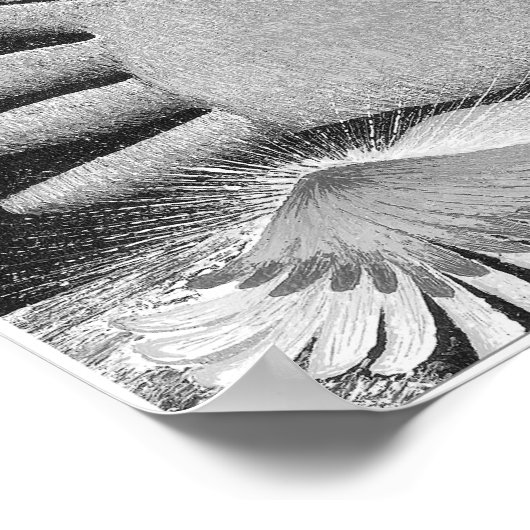 Triptych Begrüßung Christ 8.5X11 B/W Poster (Ecke)