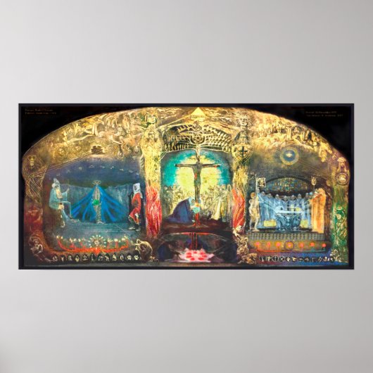 Triptych Grail von Anna May - Rudolf Steiner Poster (Vorne)