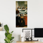 Triptych, links Panel, Philipp Melanchthon Poster (Heimbüro)