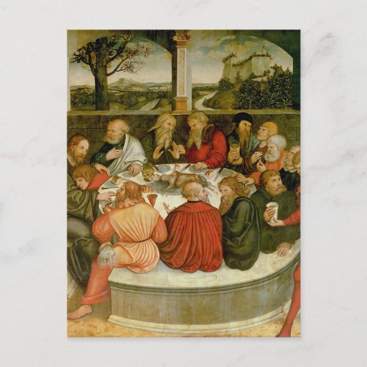 Triptych, links Panel, Philipp Melanchthon Postkarte (Vorderseite)