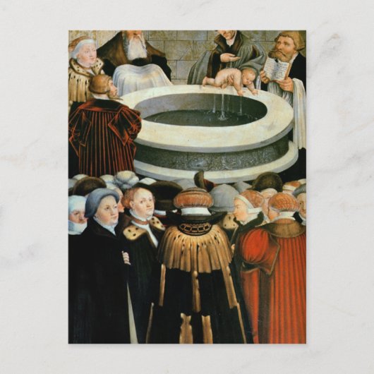 Triptych, links Panel, Philipp Melanchthon Postkarte (Vorderseite)