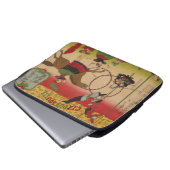 Triptych Print zeigt Circus bei Yasukuni Jinja Laptopschutzhülle (Vorne Knopf)
